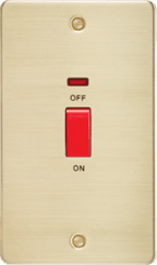 Knightsbridge - Flat Plate 45A Cooker Switch - Luminosity Designs Ltd