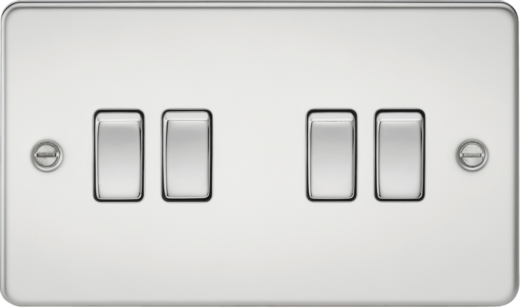 Knightsbridge - Flat Plate 4G 2 Way Switch - Luminosity Designs Ltd