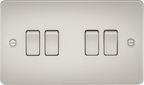 Knightsbridge - Flat Plate 4G 2 Way Switch - Luminosity Designs Ltd