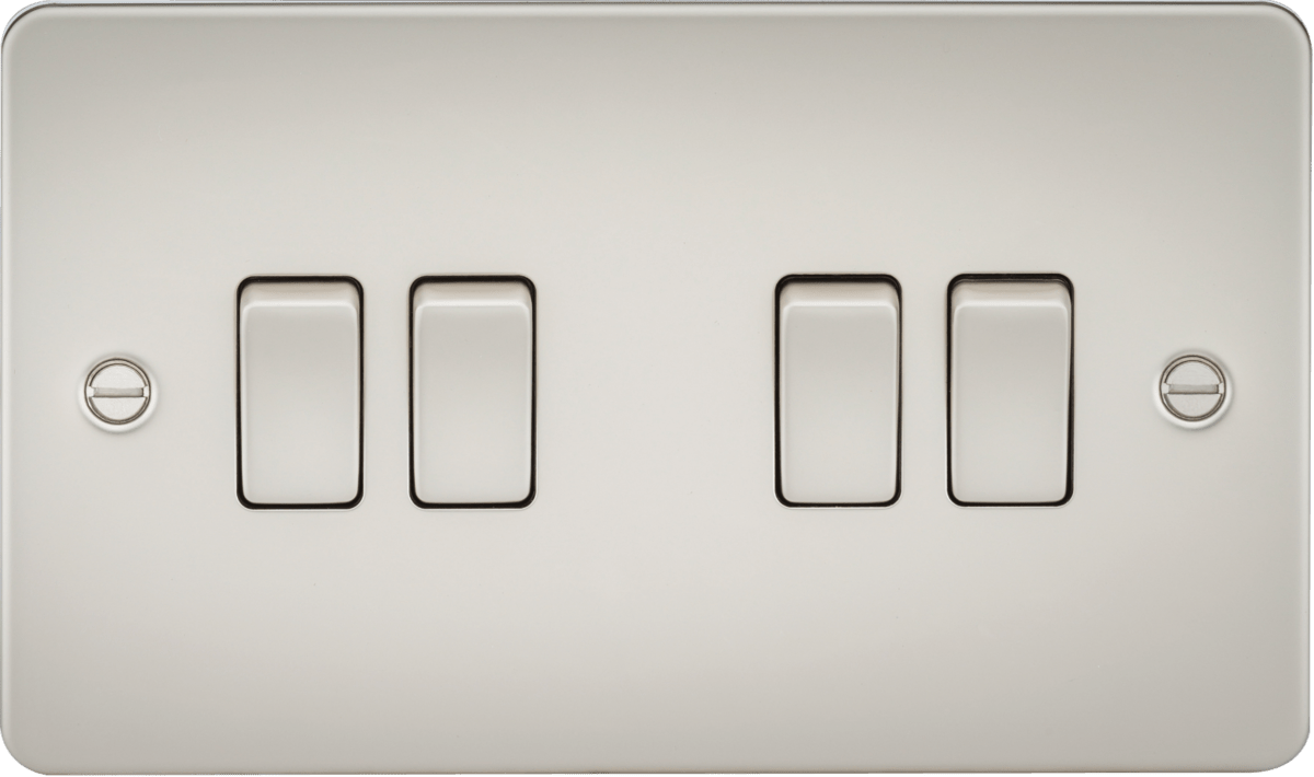 Knightsbridge - Flat Plate 4G 2 Way Switch - Luminosity Designs Ltd
