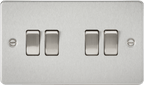 Knightsbridge - Flat Plate 4G 2 Way Switch - Luminosity Designs Ltd