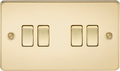 Knightsbridge - Flat Plate 4G 2 Way Switch - Luminosity Designs Ltd