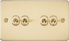 Knightsbridge - Flat Plate 4G 2 Way Toggle Switch - Luminosity Designs Ltd