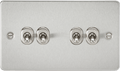 Knightsbridge - Flat Plate 4G 2 Way Toggle Switch - Luminosity Designs Ltd