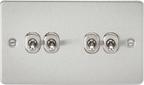 Knightsbridge - Flat Plate 4G 2 Way Toggle Switch - Luminosity Designs Ltd