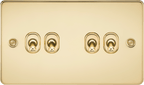 Knightsbridge - Flat Plate 4G 2 Way Toggle Switch - Luminosity Designs Ltd