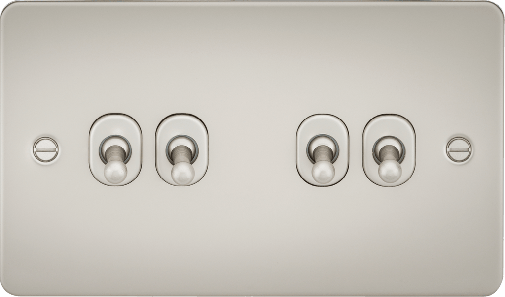 Knightsbridge - Flat Plate 4G 2 Way Toggle Switch - Luminosity Designs Ltd