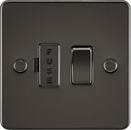 Knightsbridge - Flat Plate Switched Fuse Spur - Luminosity Designs Ltd