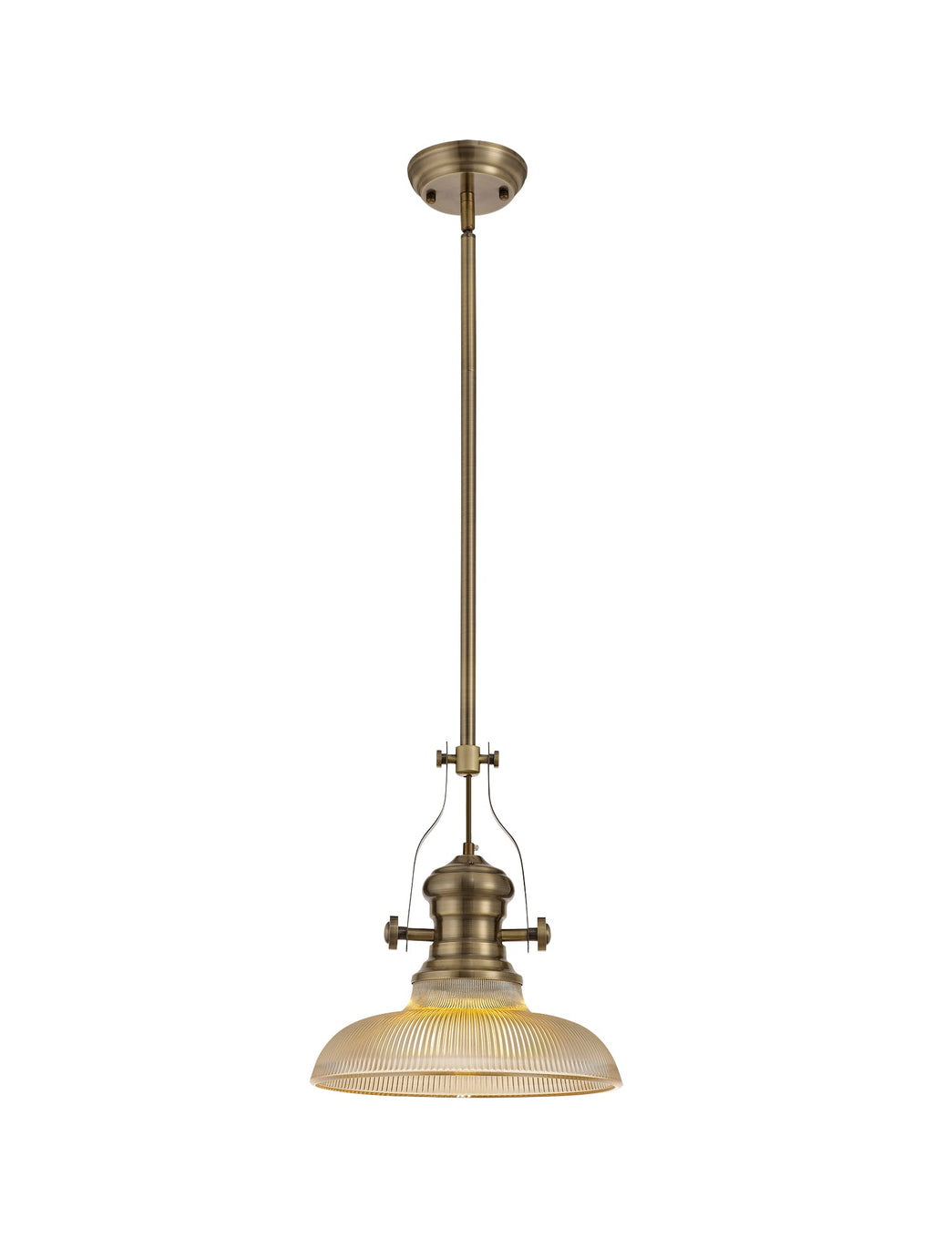 Luminosity Designs - Flat Ridged Lampshade in Tinted Glass - Luminosity Designs Ltd