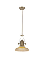 Luminosity Designs - Flat Ridged Lampshade in Tinted Glass - Luminosity Designs Ltd