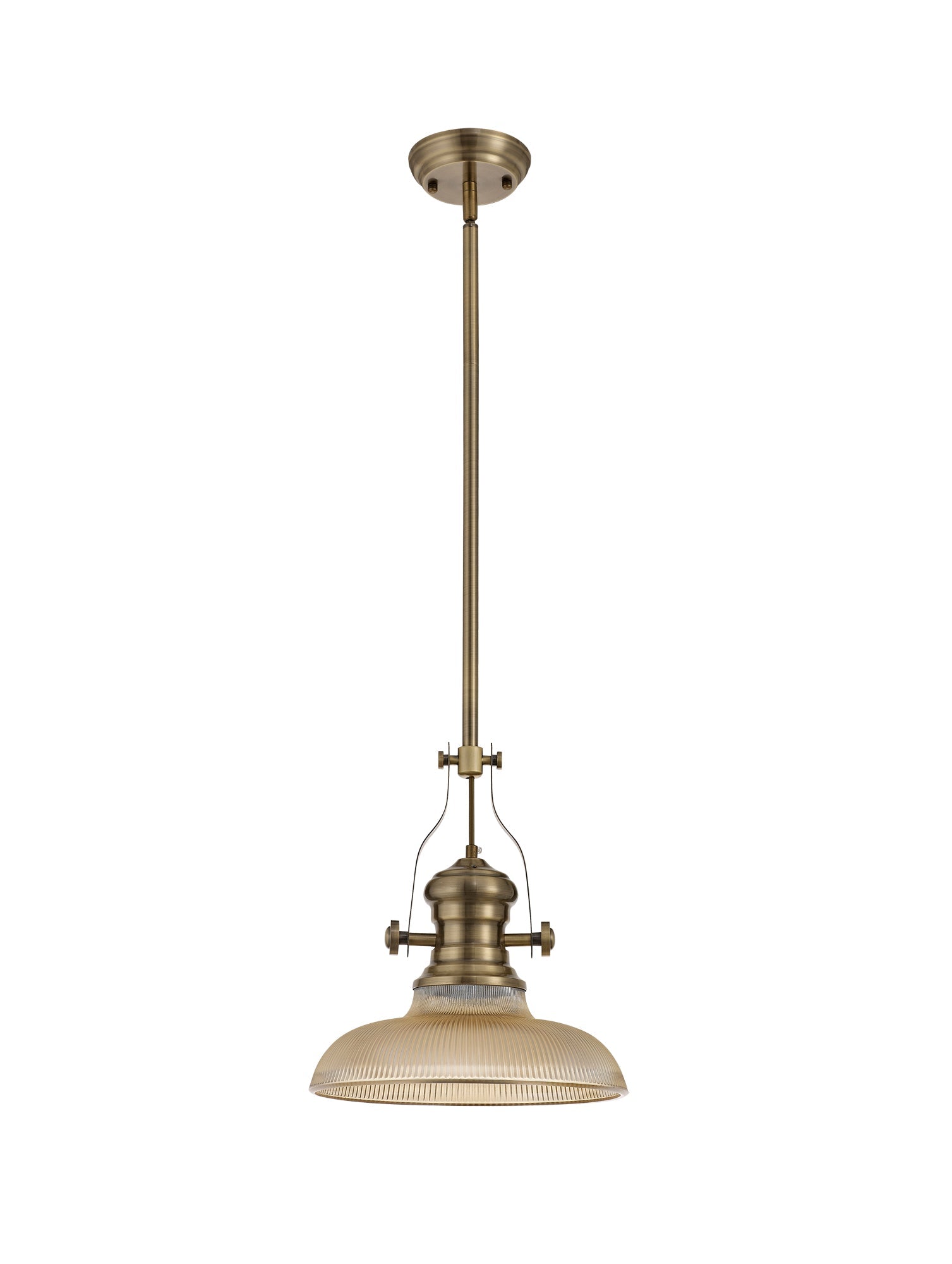 Luminosity Designs - Flat Ridged Lampshade in Tinted Glass - Luminosity Designs Ltd