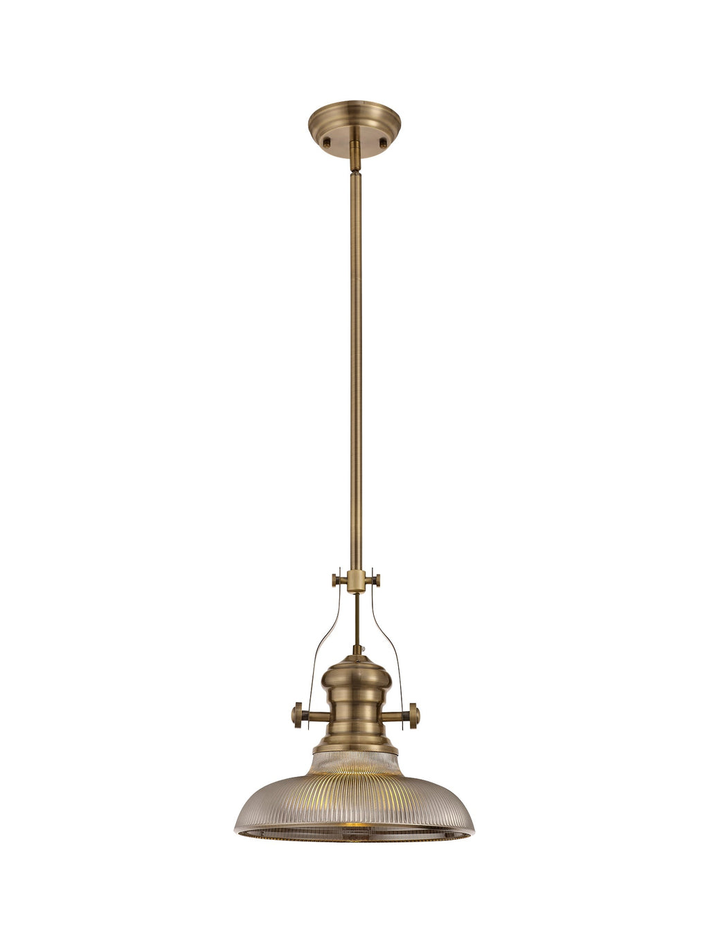 Luminosity Designs - Flat Ridged Lampshade in Tinted Glass - Luminosity Designs Ltd