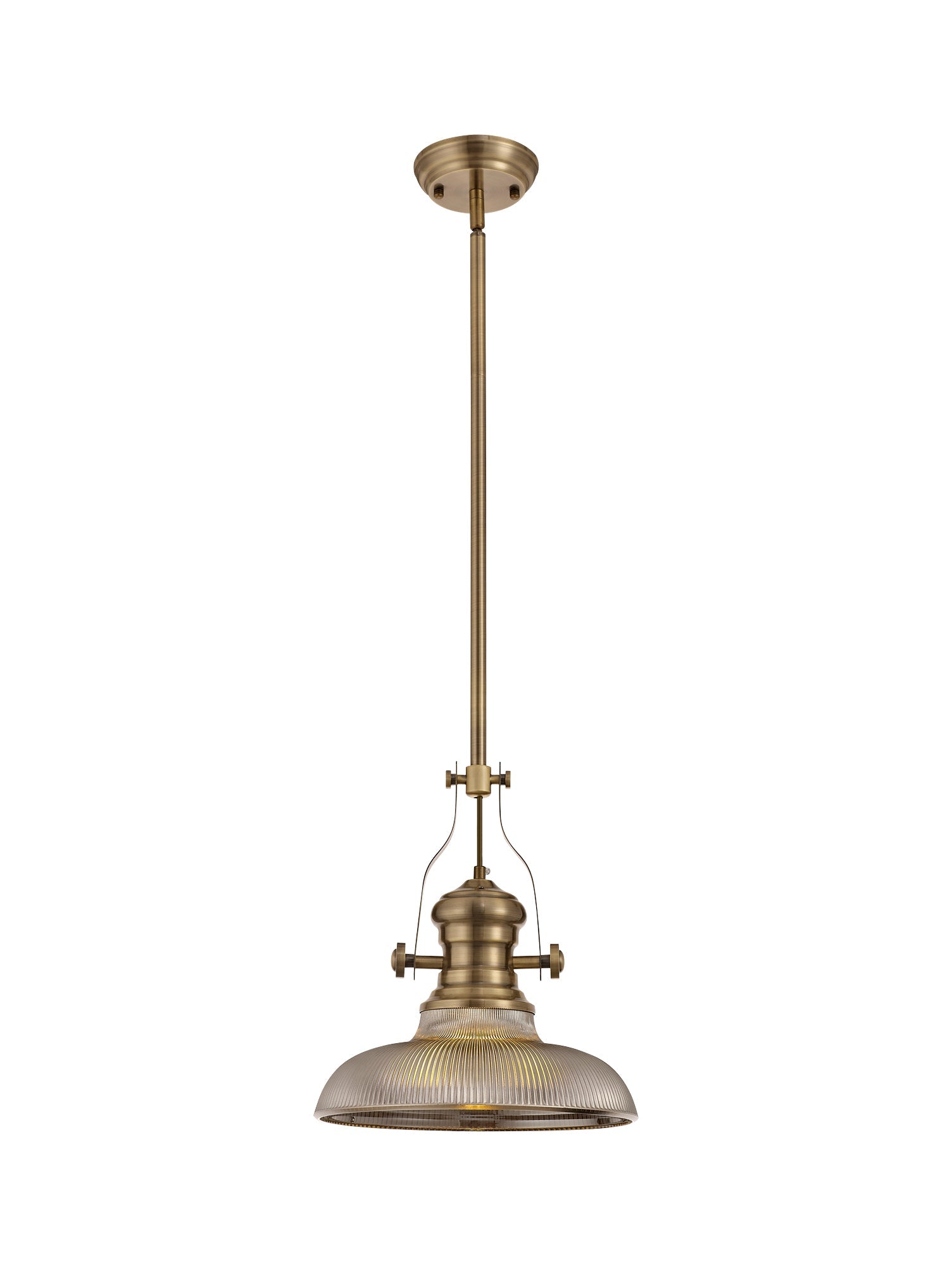 Luminosity Designs - Flat Ridged Lampshade in Tinted Glass - Luminosity Designs Ltd