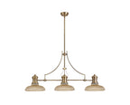 Luminosity Designs - Flat Ridged Lampshade in Tinted Glass - Luminosity Designs Ltd
