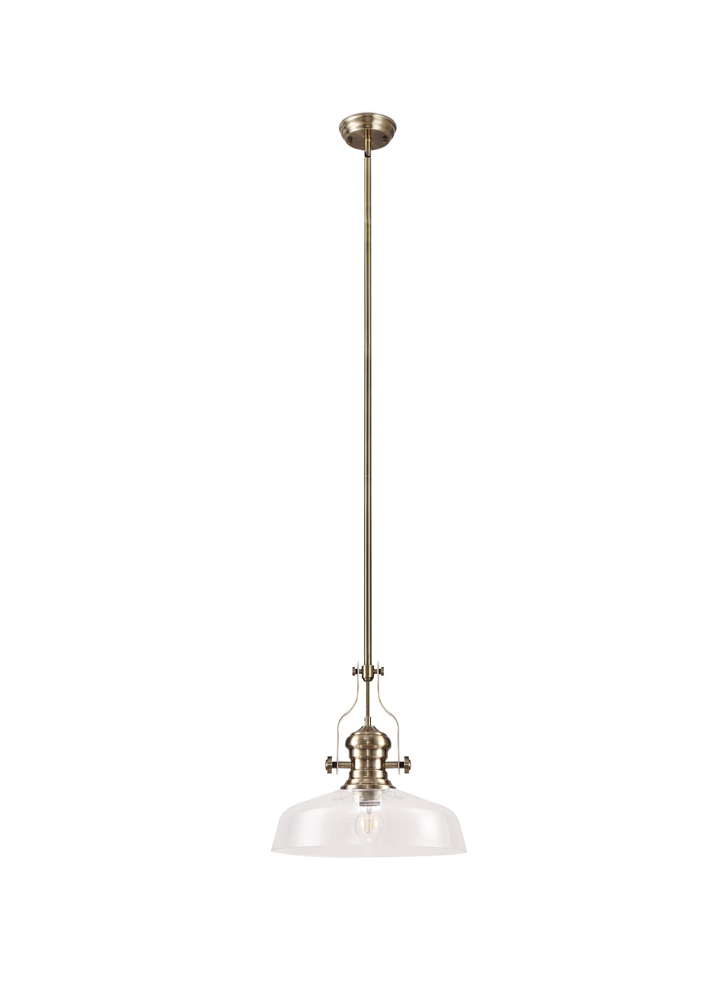 Luminosity Designs - Flat Round Glass Lampshade - Luminosity Designs Ltd