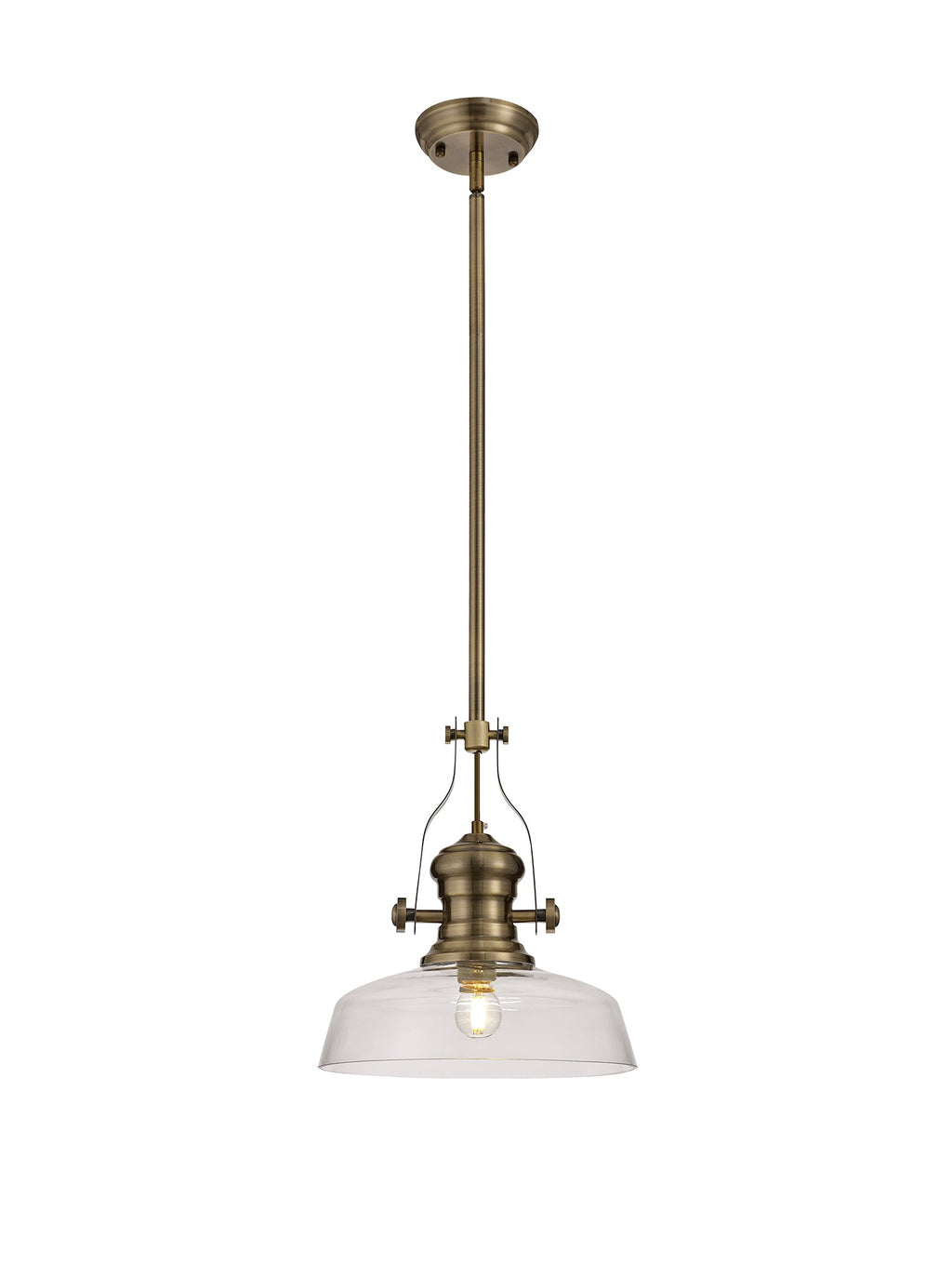 Luminosity Designs - Flat Round Glass Lampshade - Luminosity Designs Ltd