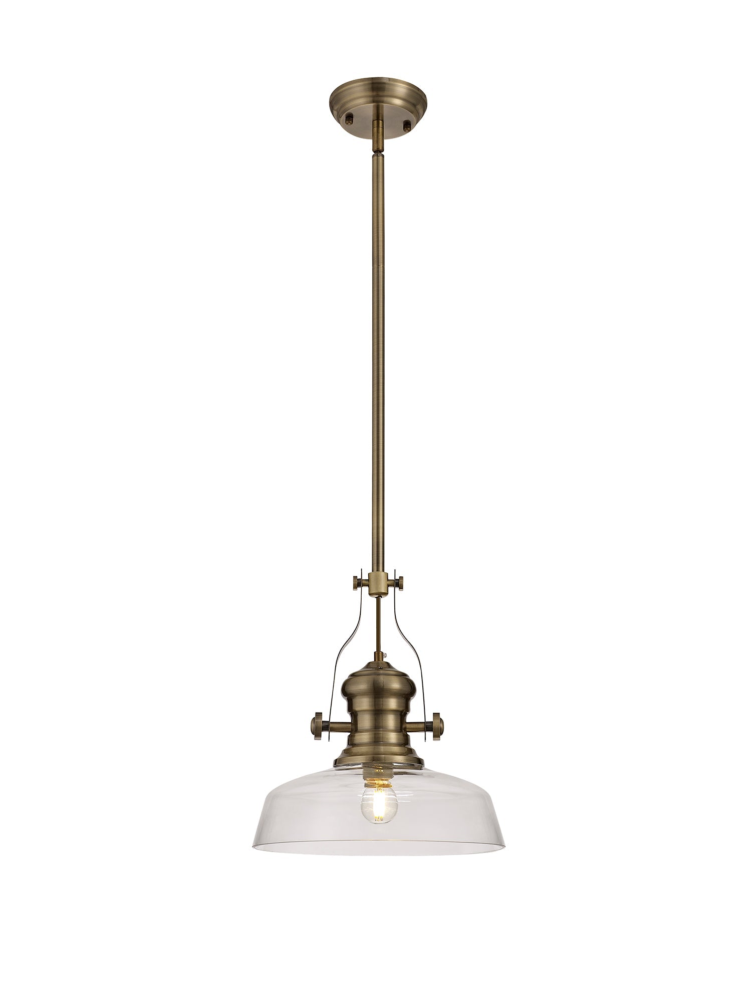 Luminosity Designs - Flat Round Glass Lampshade - Luminosity Designs Ltd