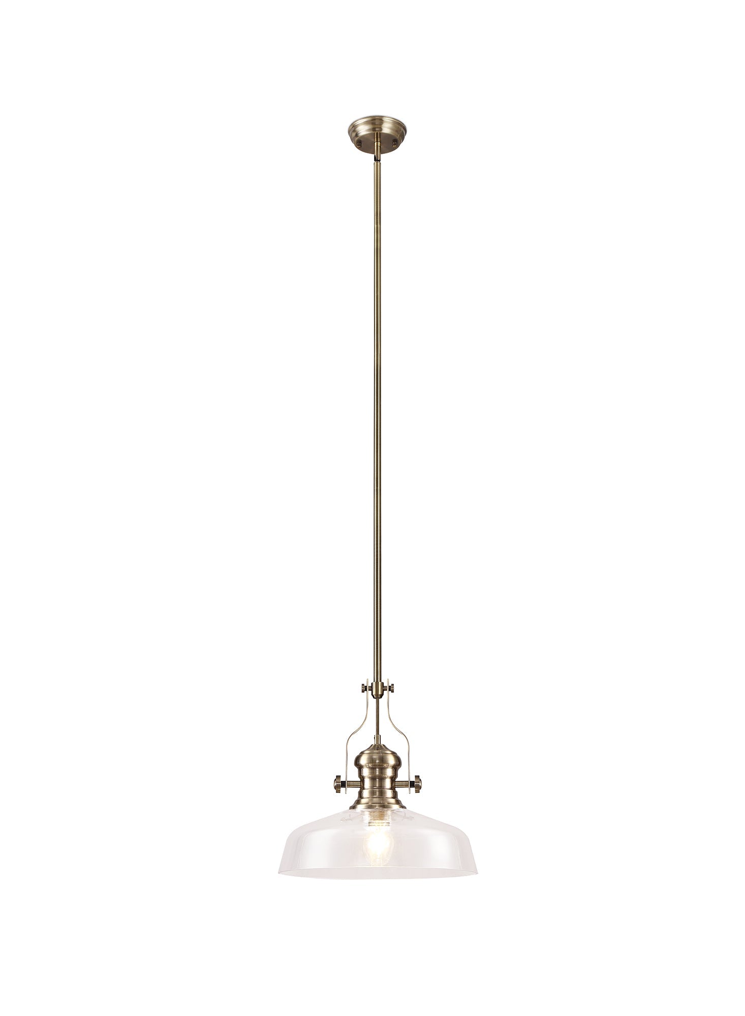 Luminosity Designs - Flat Round Glass Lampshade - Luminosity Designs Ltd