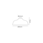 Luminosity Designs - Flat Round Glass Lampshade - Luminosity Designs Ltd
