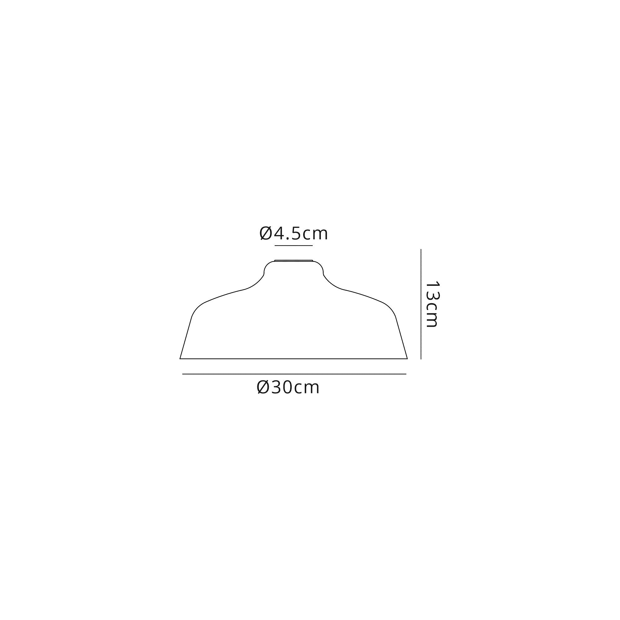 Luminosity Designs - Flat Round Glass Lampshade - Luminosity Designs Ltd