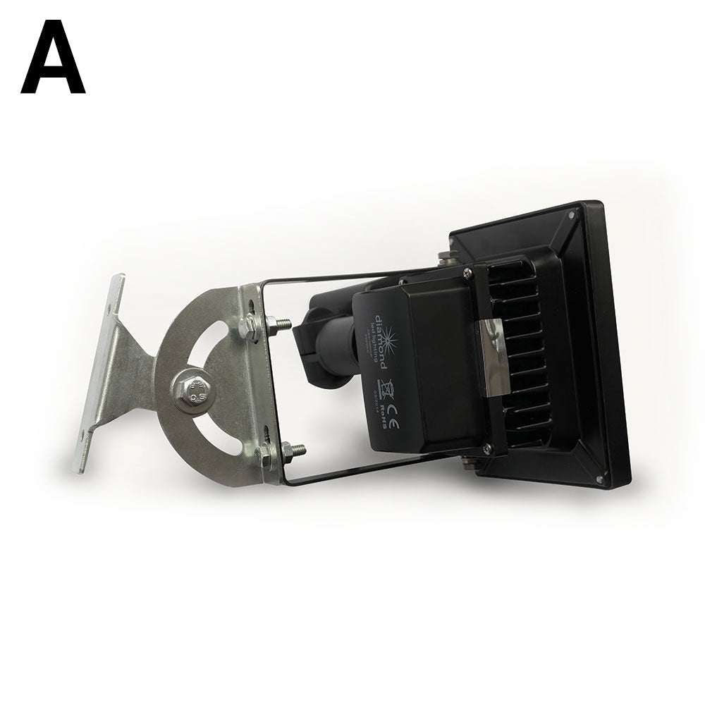 Diamond LED - Floodlight Brackets and Ground Spikes - Luminosity Designs Ltd