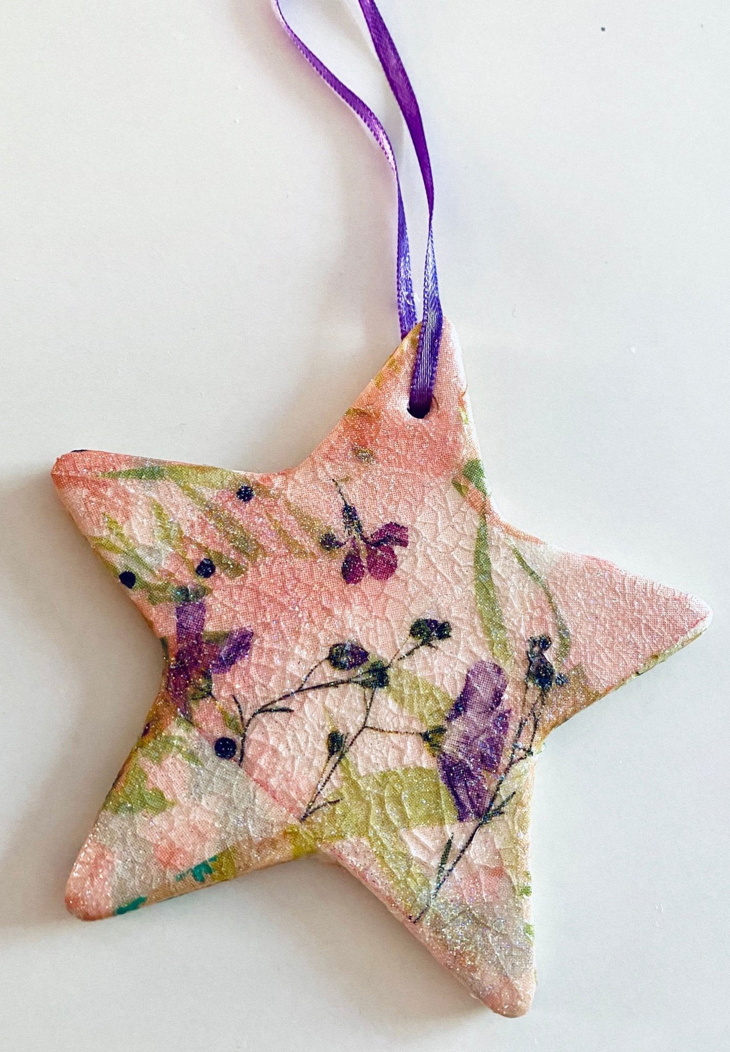 Luminosity Designs - Floral Vintage Style Ceramic Tree Decoration - Luminosity Designs Ltd