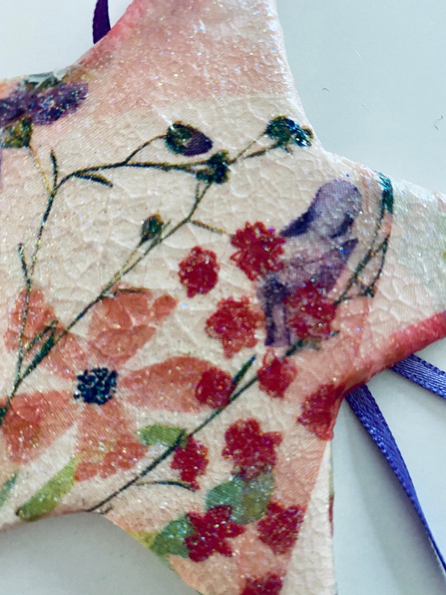 Luminosity Designs - Floral Vintage Style Ceramic Tree Decoration - Luminosity Designs Ltd