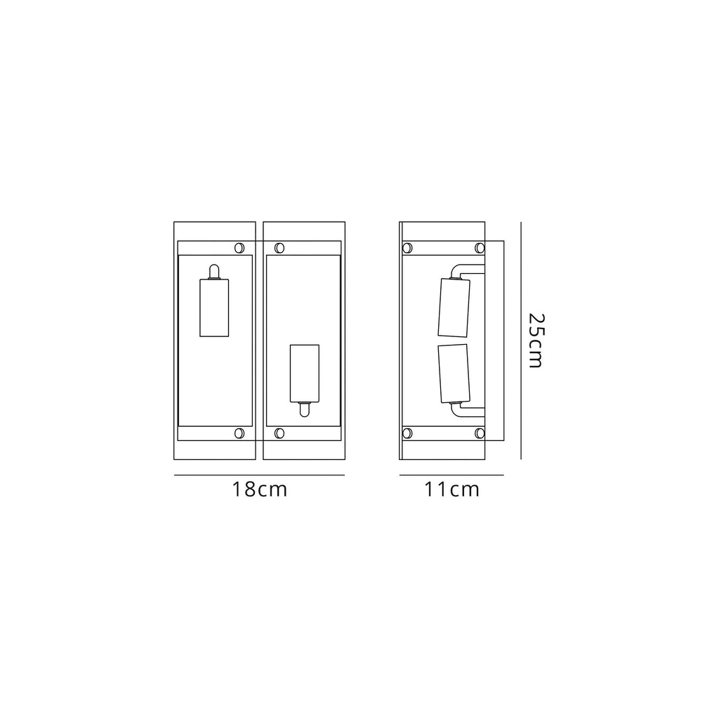 Luminosity Designs - Florence Half Lantern Wall Light - Luminosity Designs Ltd