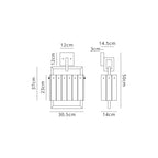 Luminosity Designs - Fortress Wall Lamp, - Luminosity Designs Ltd