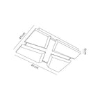 Luminosity Designs - Fracture Ceiling Light - Luminosity Designs Ltd