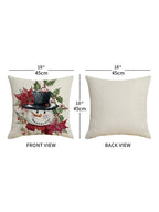 Luminosity Designs - Frosty Christmas Cushion - Woven fabric - Luminosity Designs Ltd