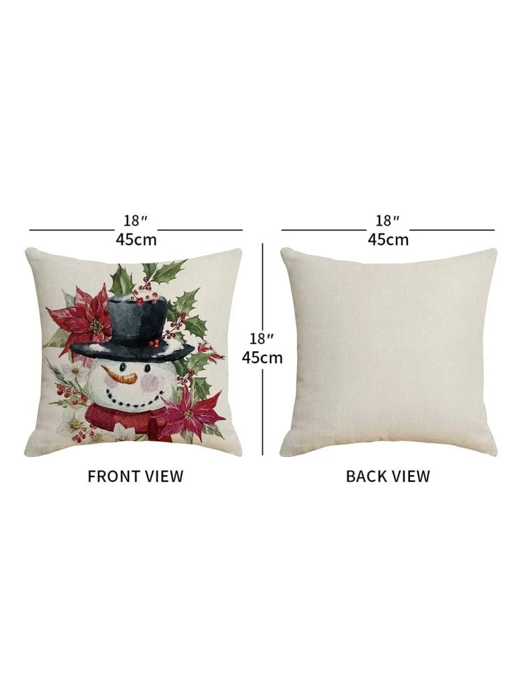 Luminosity Designs - Frosty Christmas Cushion - Woven fabric - Luminosity Designs Ltd