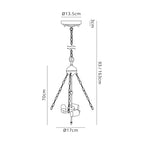 Luminosity Designs - Full Suspension Uplighter Pendant Kit for Tiffany Shades - Luminosity Designs Ltd