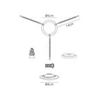 Luminosity Designs - Full Suspension Uplighter Pendant Kit for Tiffany Shades - Luminosity Designs Ltd
