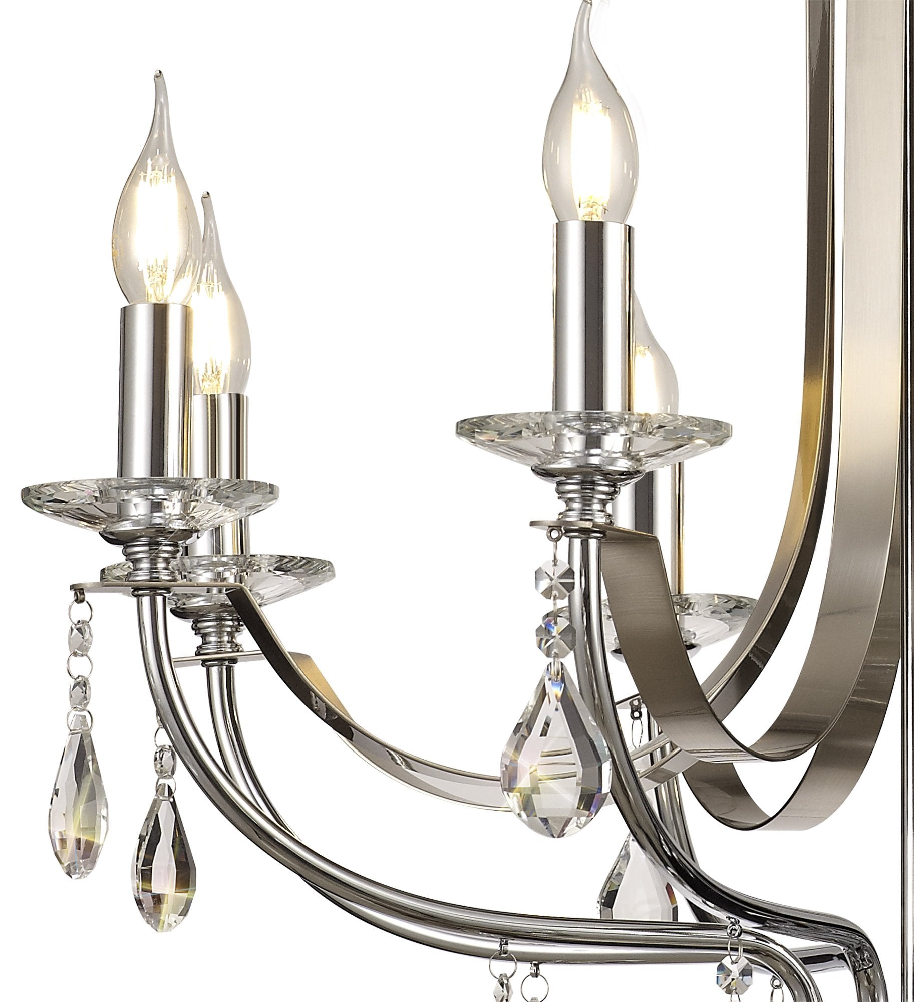 Luminosity Designs - Glitz Polished and Satin Chandelier - Luminosity Designs Ltd
