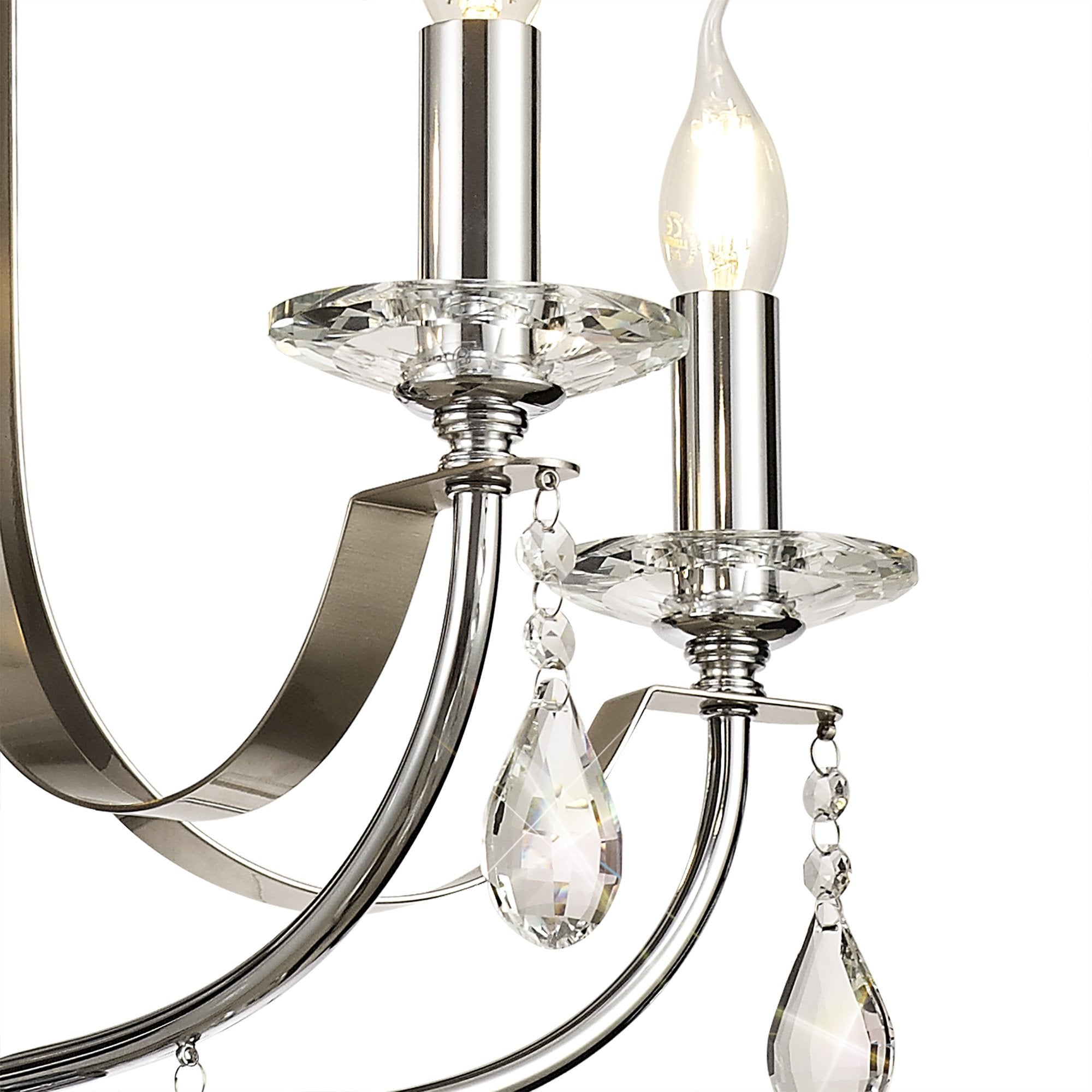 Luminosity Designs - Glitz Polished and Satin Chandelier - Luminosity Designs Ltd