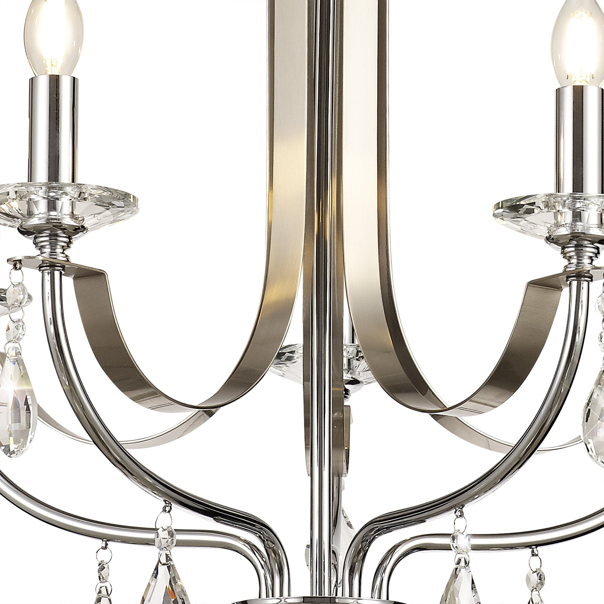 Luminosity Designs - Glitz Polished and Satin Chandelier - Luminosity Designs Ltd