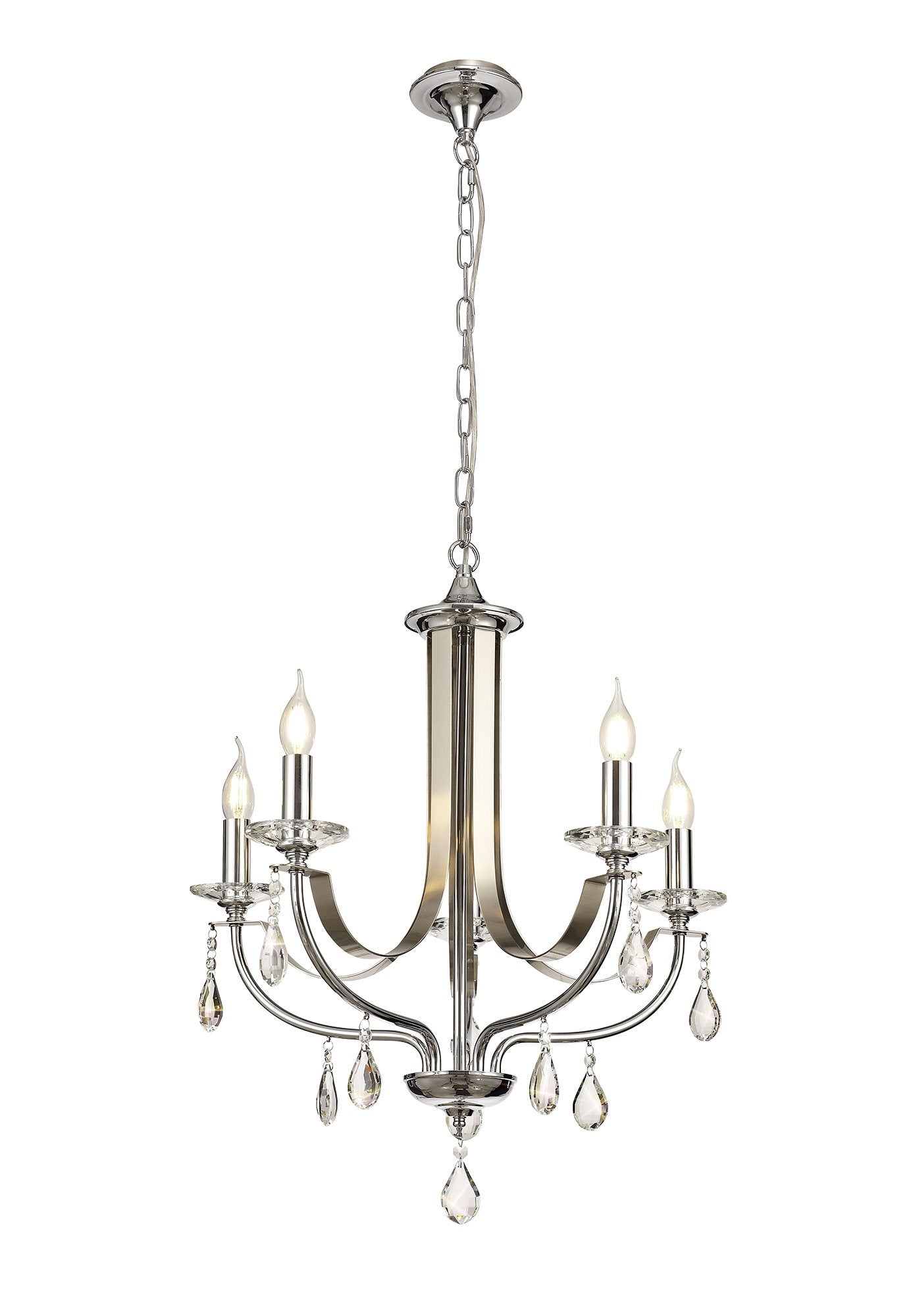 Luminosity Designs - Glitz Polished and Satin Chandelier - Luminosity Designs Ltd