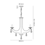 Luminosity Designs - Glitz Polished and Satin Chandelier - Luminosity Designs Ltd