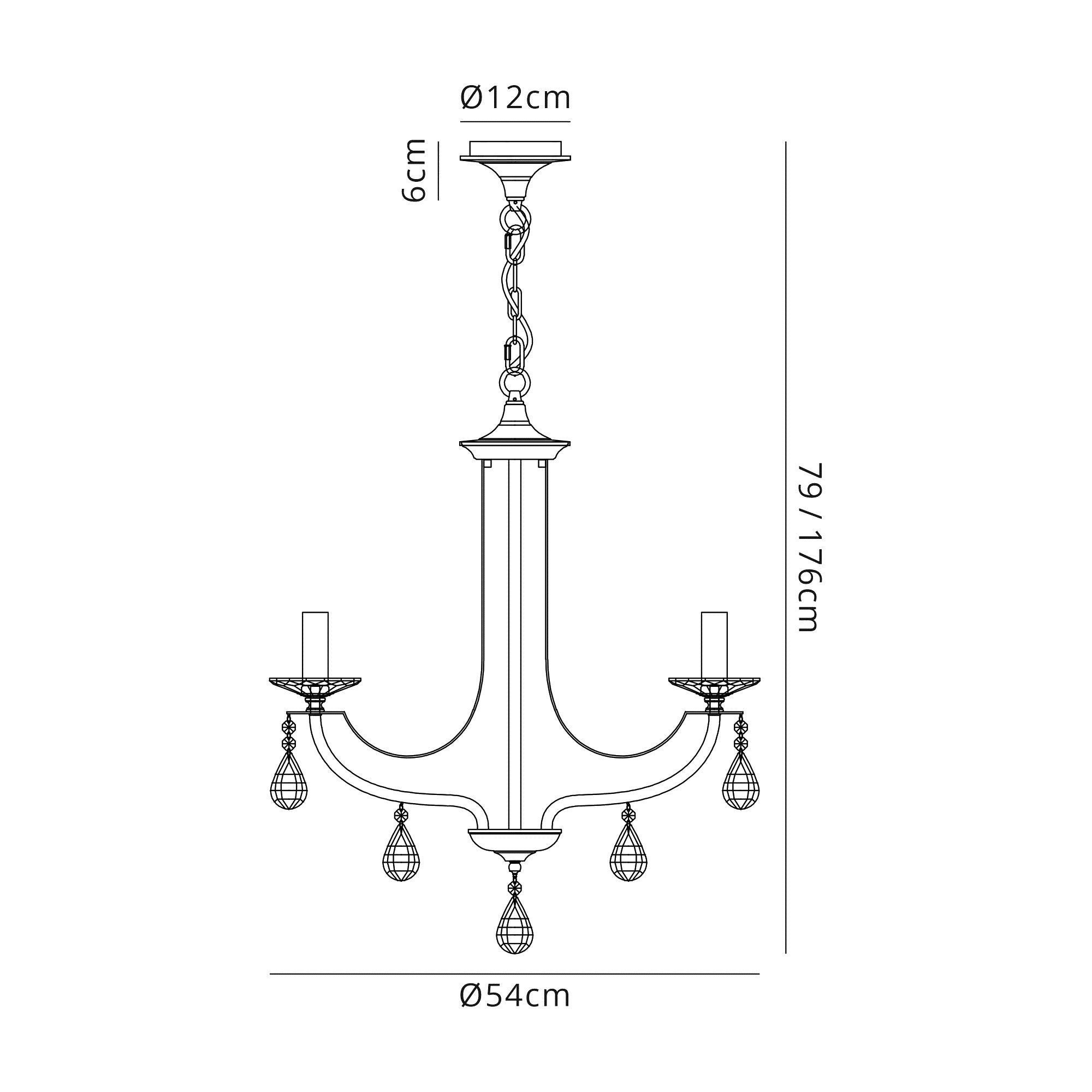 Luminosity Designs - Glitz Polished and Satin Chandelier - Luminosity Designs Ltd