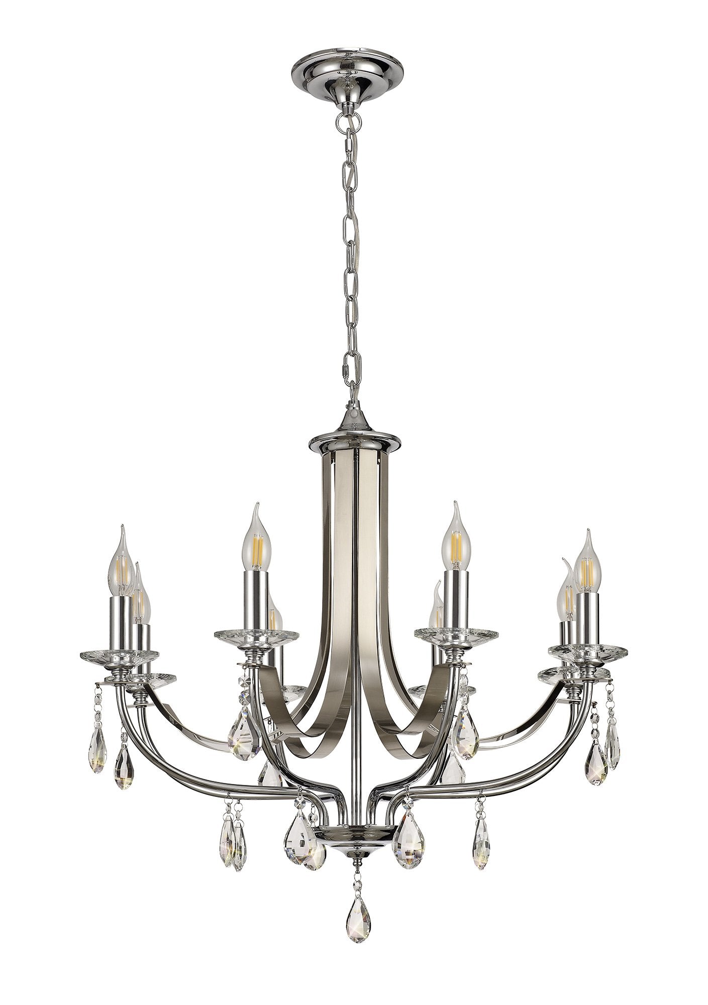 Luminosity Designs - Glitz Polished and Satin Chandelier - Luminosity Designs Ltd
