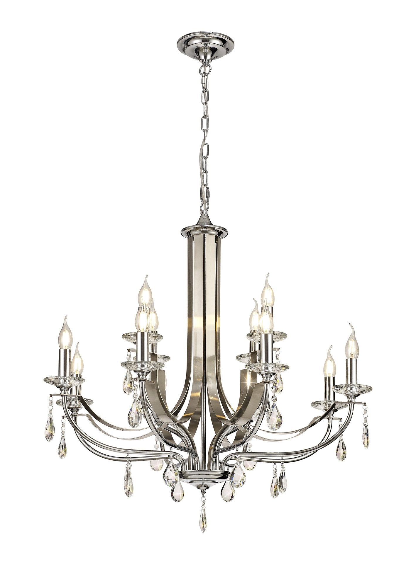 Luminosity Designs - Glitz Polished and Satin Chandelier - Luminosity Designs Ltd