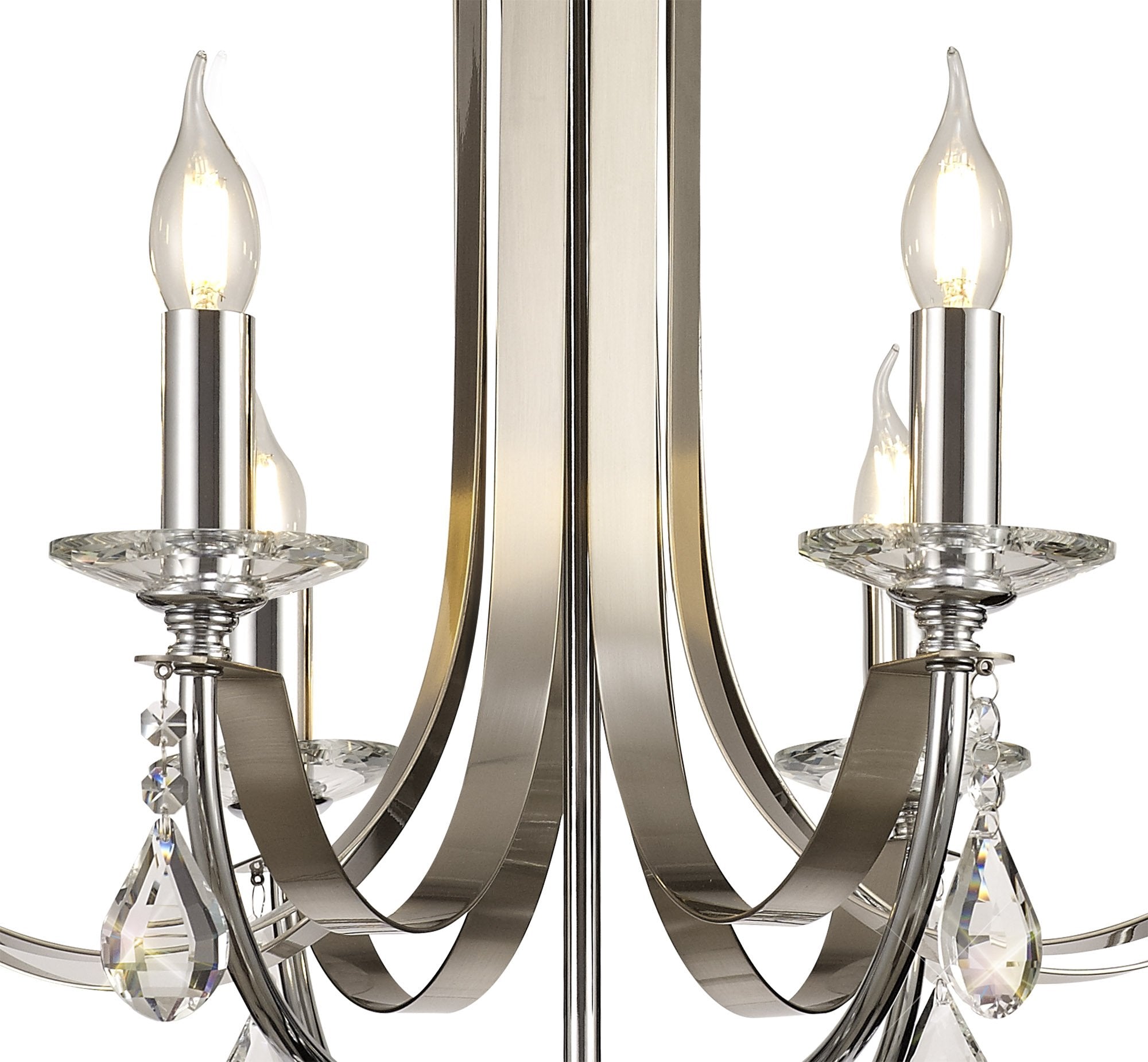 Luminosity Designs - Glitz Polished and Satin Chandelier - Luminosity Designs Ltd