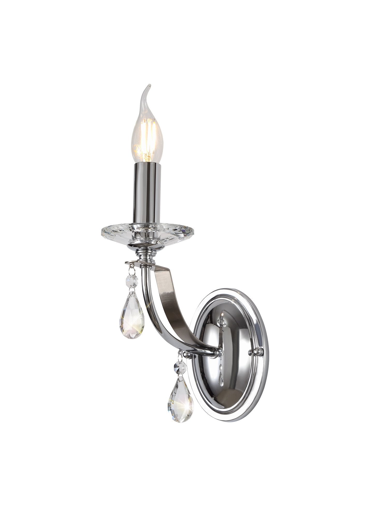 Luminosity Designs - Glitz Polished and Satin Wall Light - Luminosity Designs Ltd
