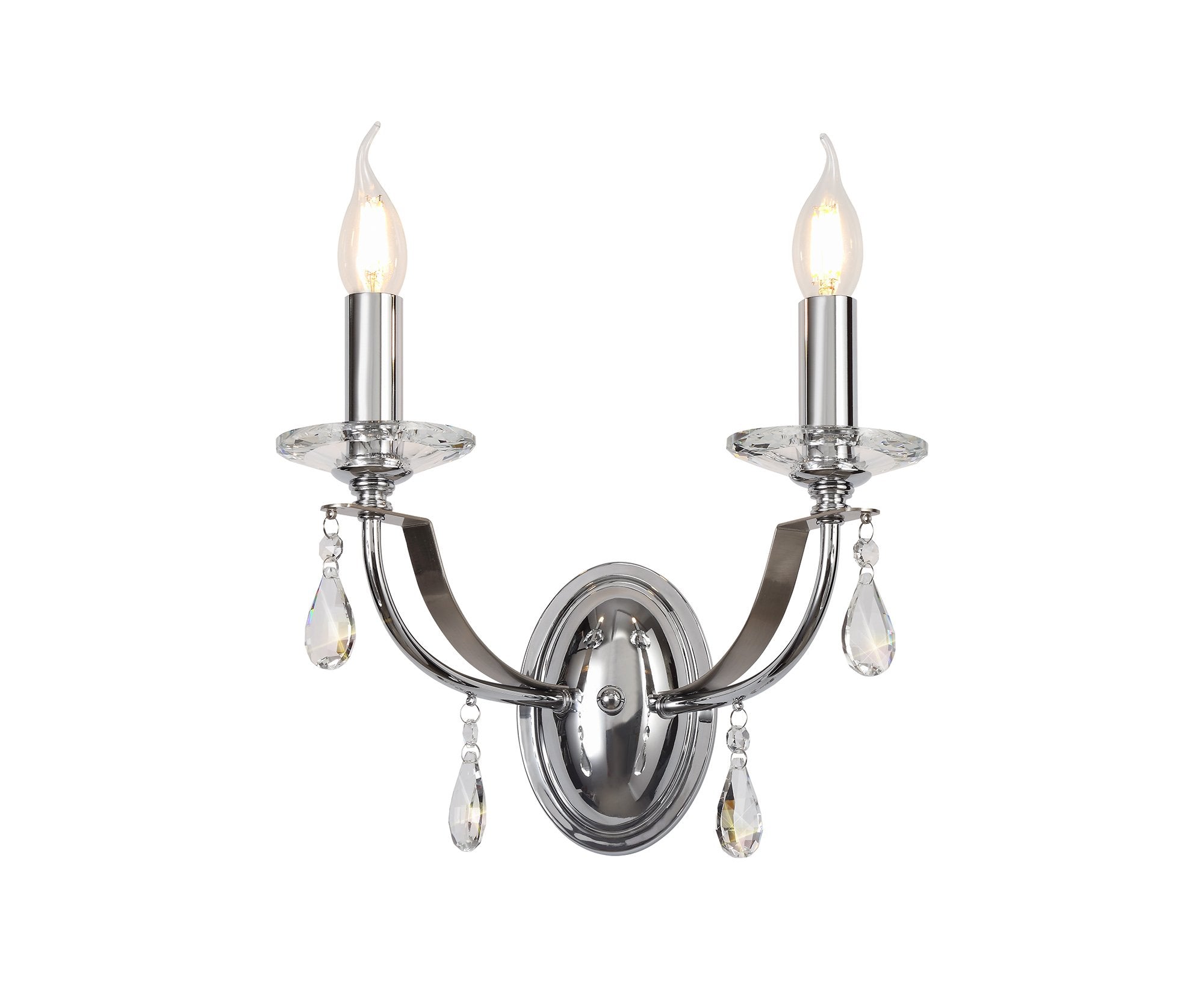 Luminosity Designs - Glitz Polished and Satin Wall Light - Luminosity Designs Ltd