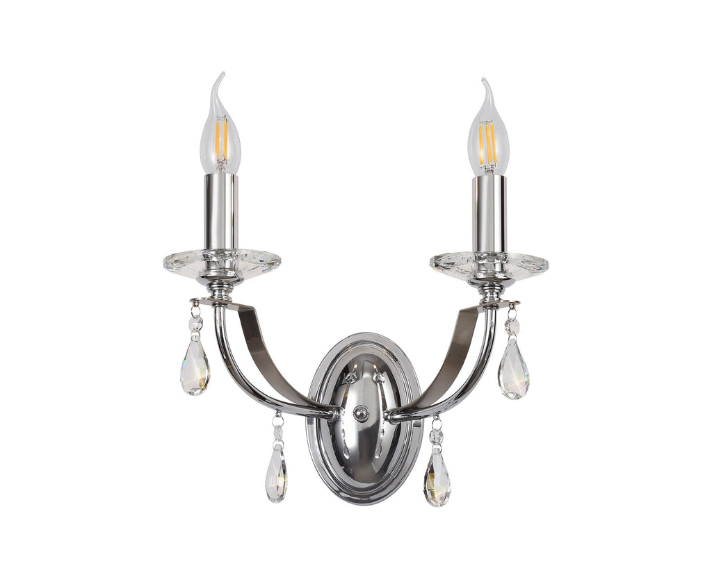 Luminosity Designs - Glitz Polished and Satin Wall Light - Luminosity Designs Ltd