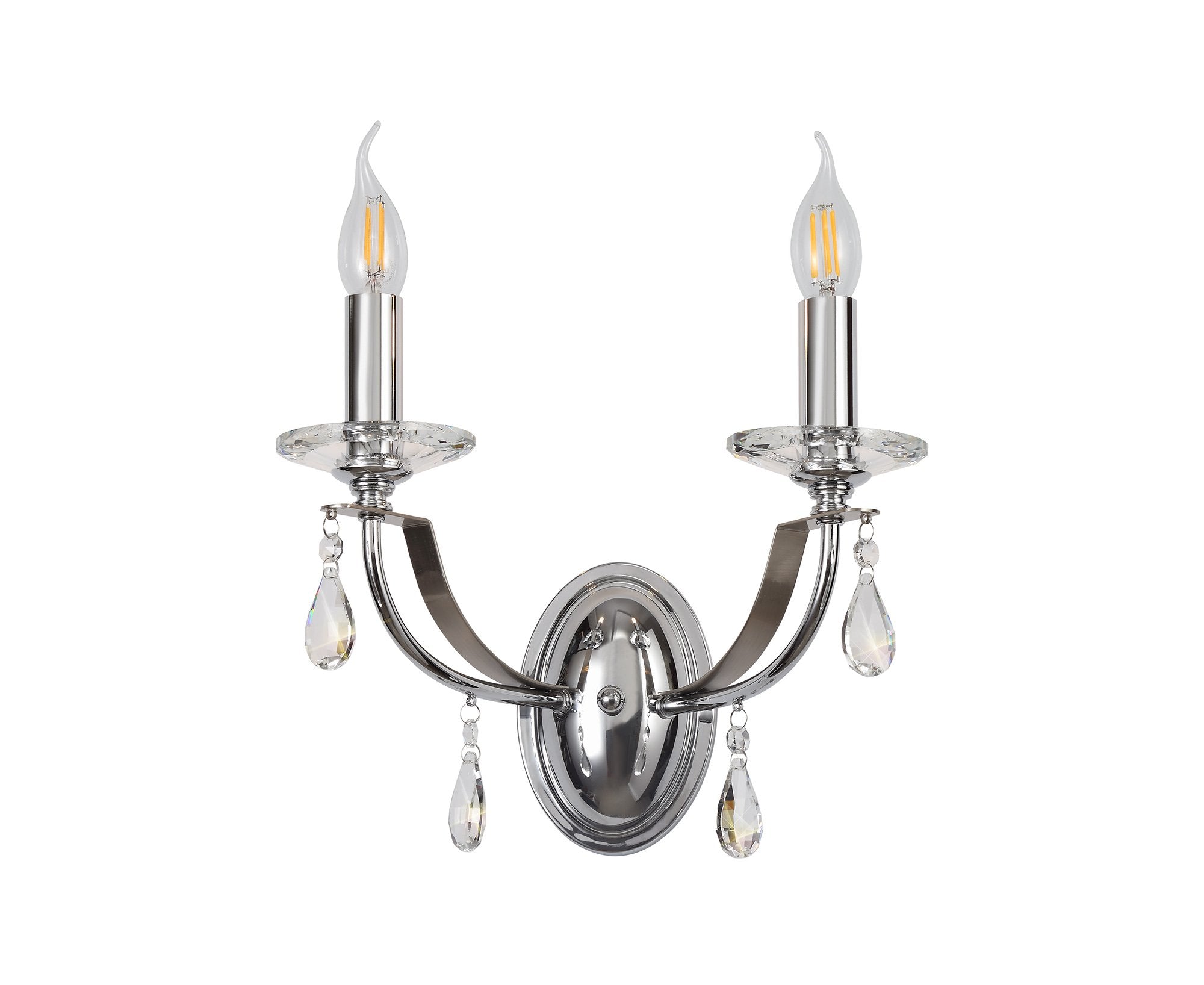 Luminosity Designs - Glitz Polished and Satin Wall Light - Luminosity Designs Ltd