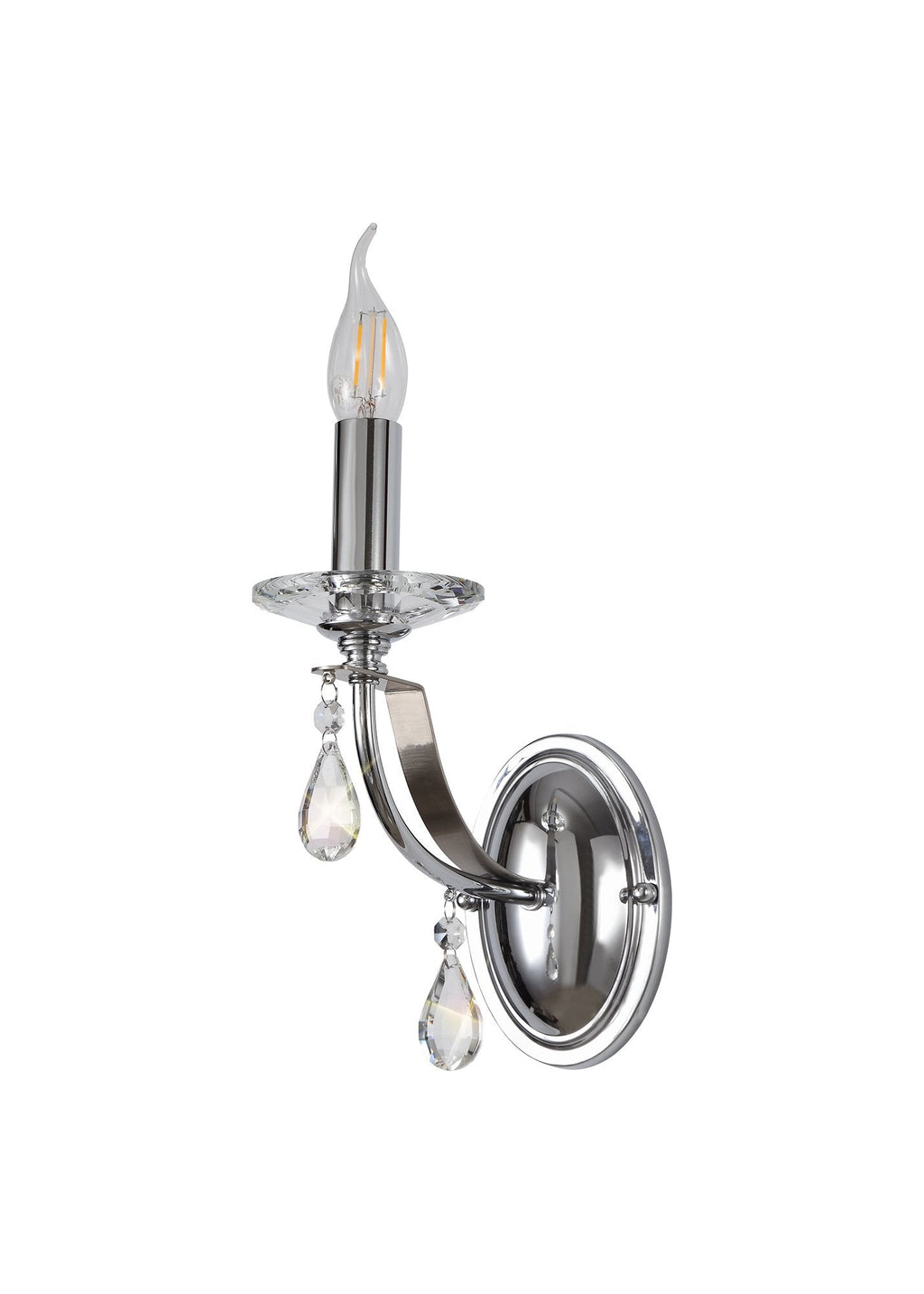 Luminosity Designs - Glitz Polished and Satin Wall Light - Luminosity Designs Ltd