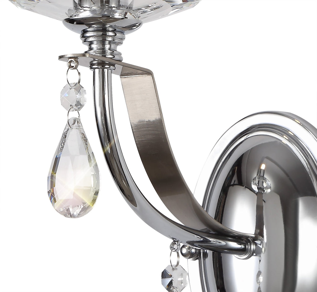 Luminosity Designs - Glitz Polished and Satin Wall Light - Luminosity Designs Ltd