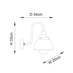 Luminosity Designs - Goole Industrial Pier Style Wall Lantern - Luminosity Designs Ltd